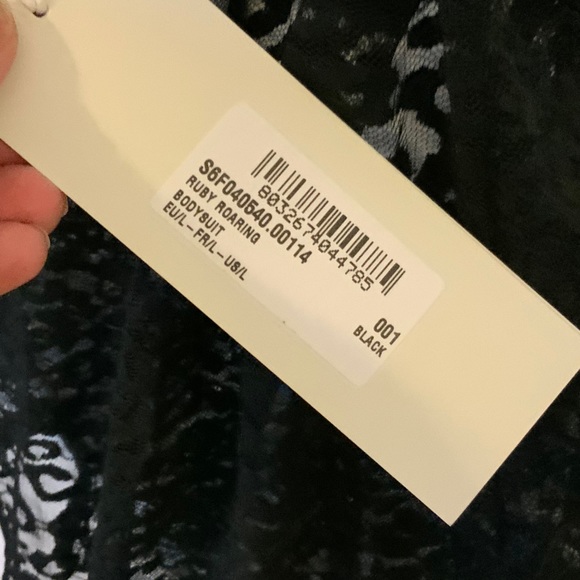 STELLA MCCARTNEY Black Stretch Lace Bodysuit NWT - Picture 8 of 8